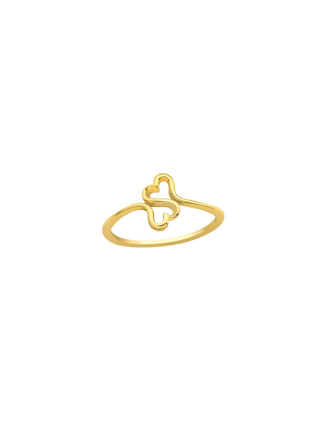 Anillo de plata 925 Double Heart...
