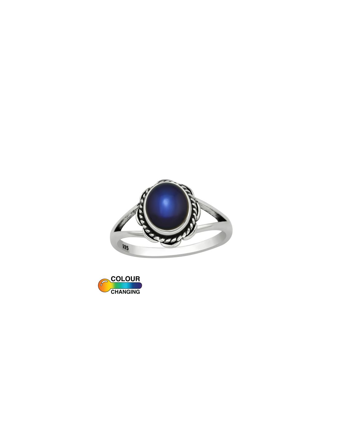 Anillo de plata 925 Flower Talla  8