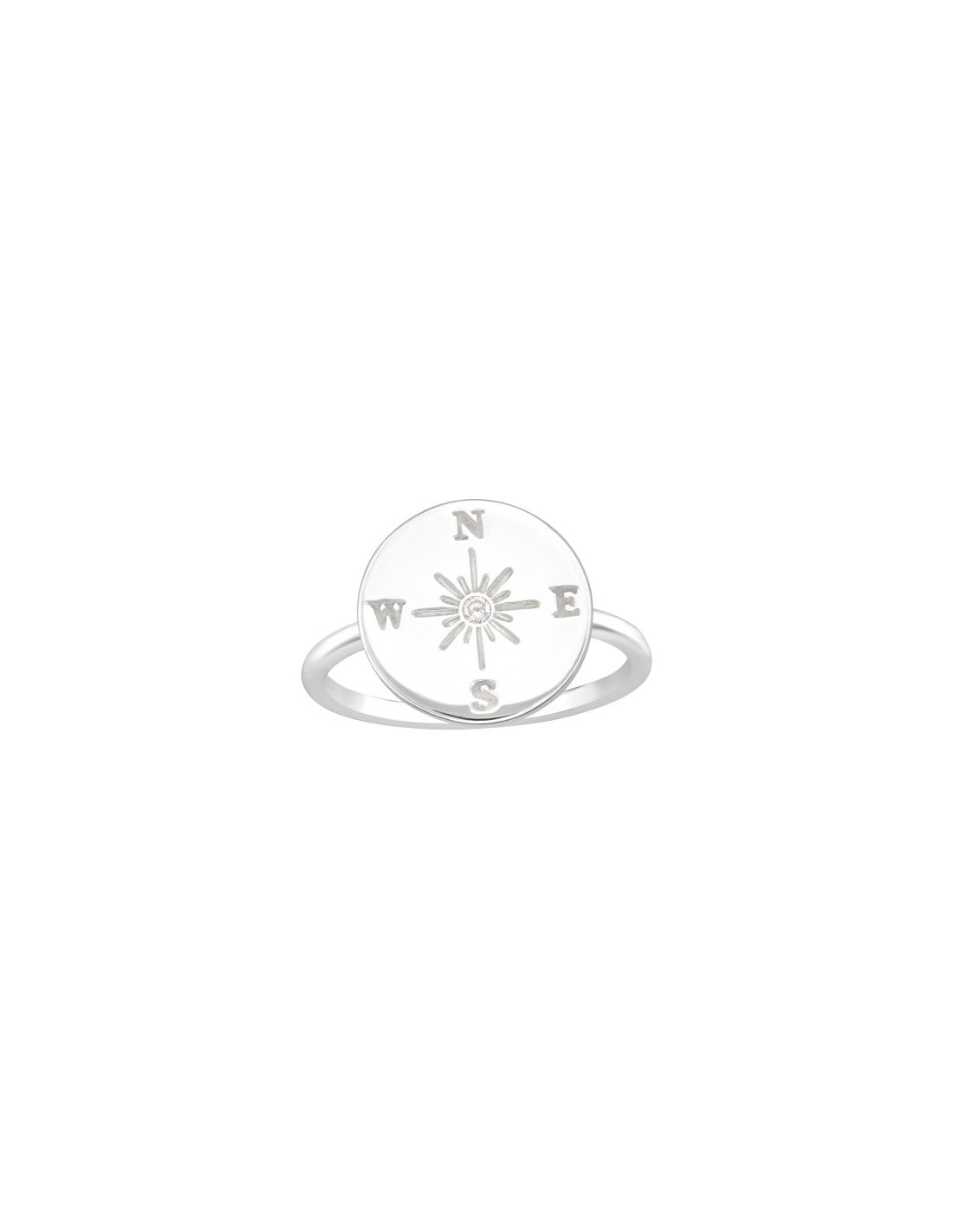 Anillo de plata 925 Compass Talla  6.5