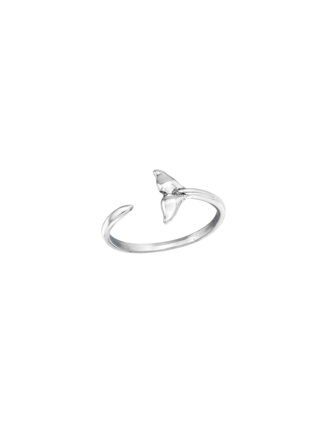 Anillo de plata 925 Whale's Tail...