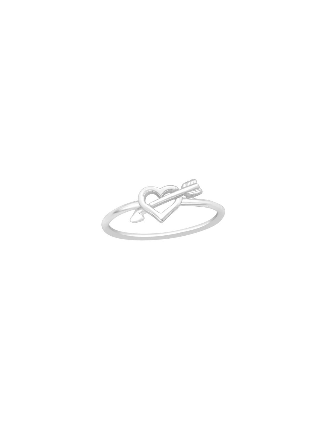 Anillo de plata 925 Heart And Arrow...