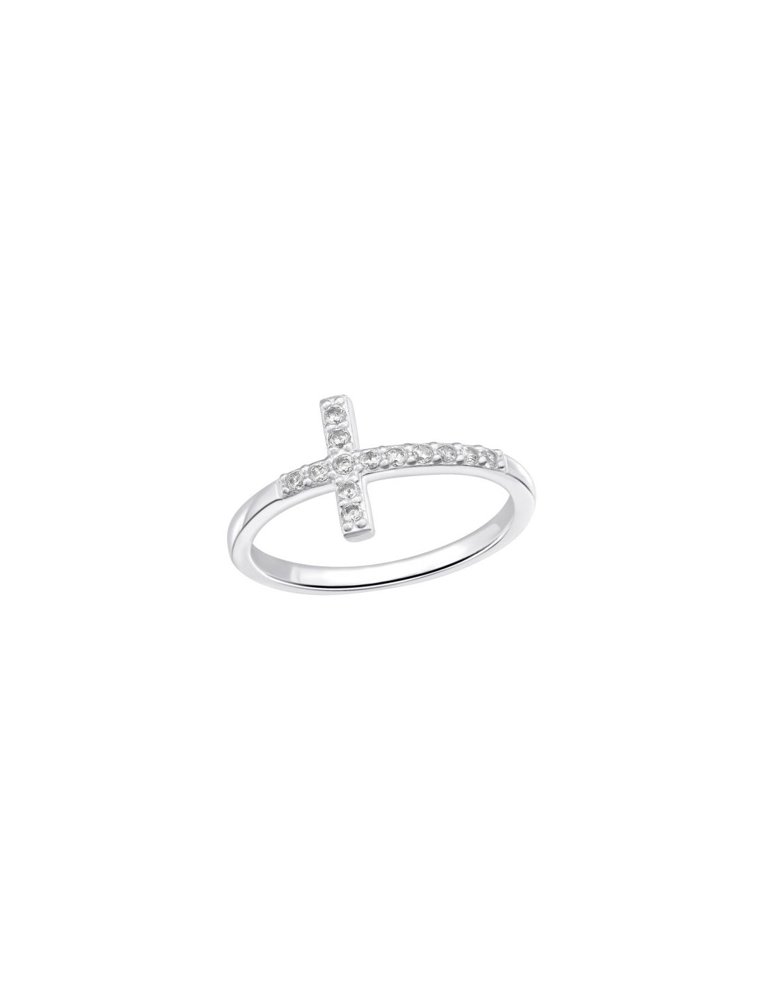 Anillo de plata 925 Cross Talla  8