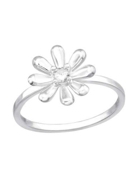 Anillo de plata 925 Flower...