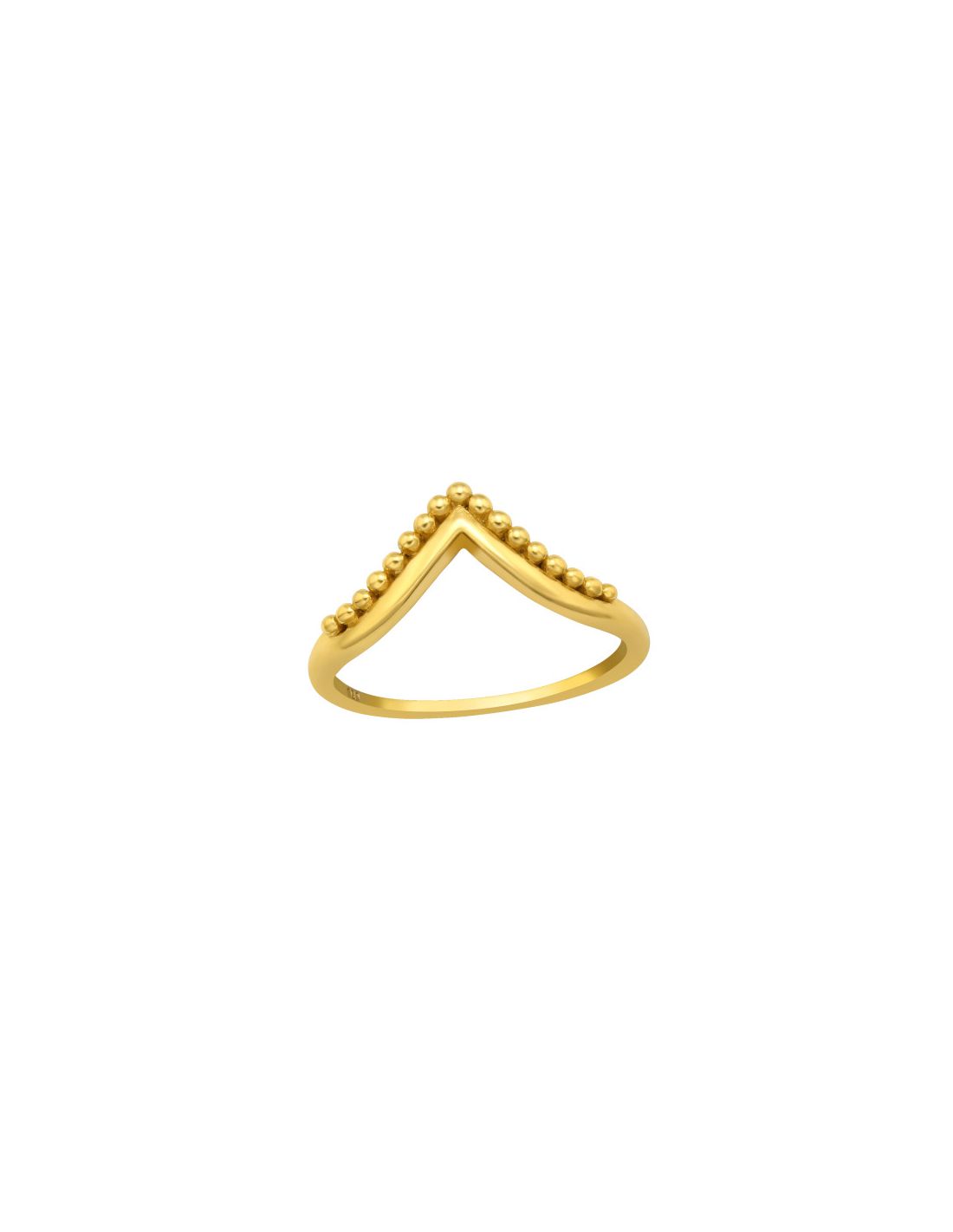 Anillo de plata 925 V Shape Talla  6