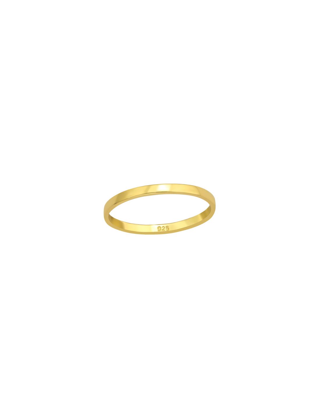 Anillo de plata 925 Plain Talla  7.5