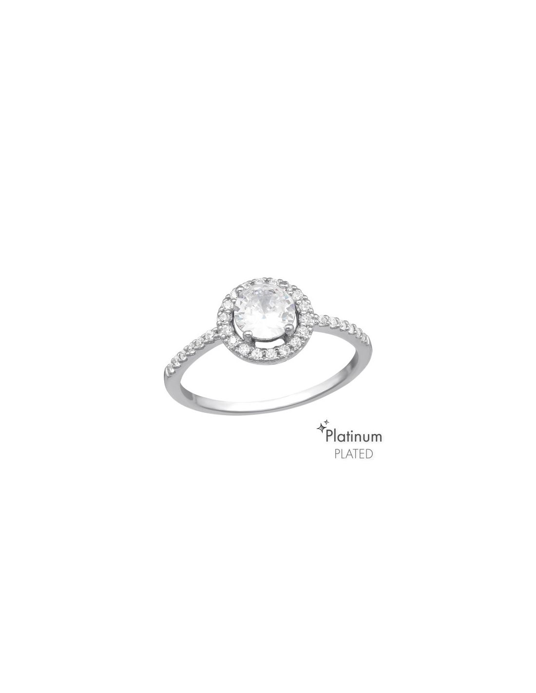 Anillo de plata 925 Solitaire Talla  7