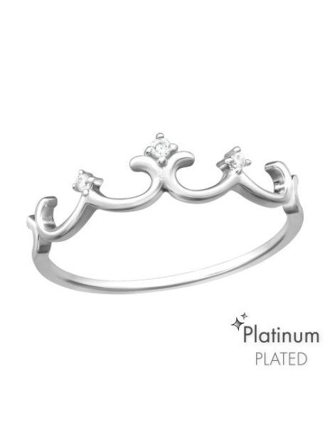 Anillo de plata 925 Crown...