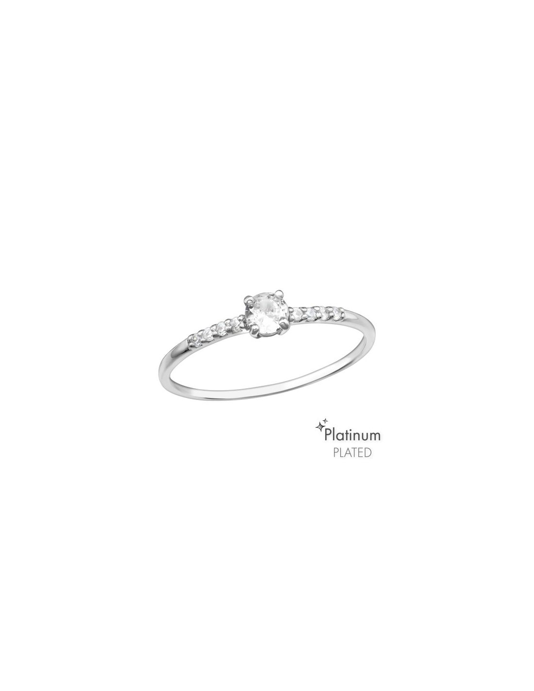 Anillo de plata 925 Solitaire Talla  5