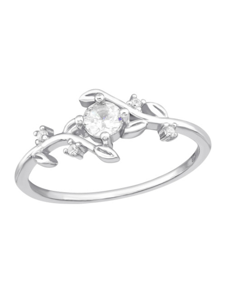 Anillo de plata 925 Leaf...