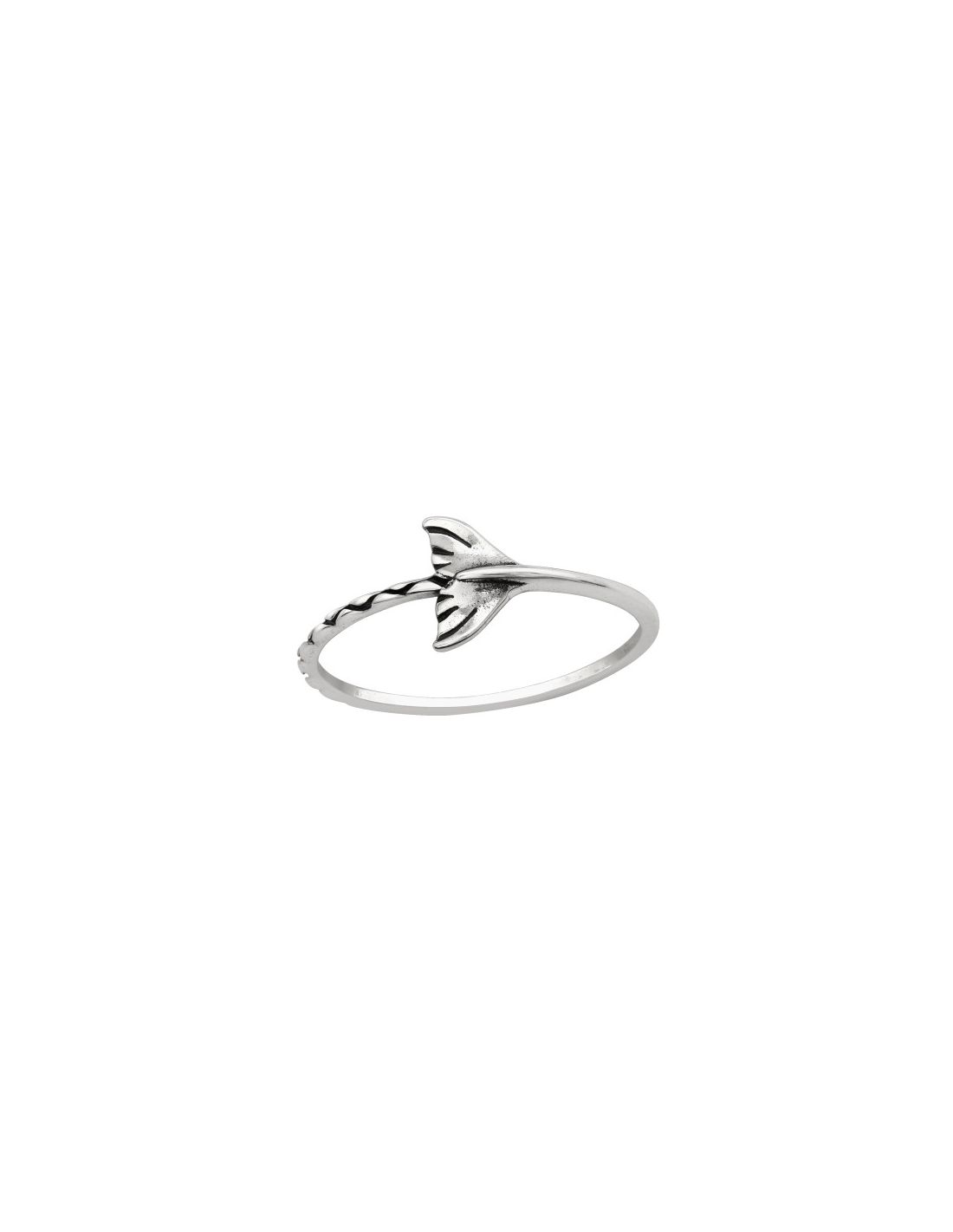 Anillo de plata 925 Whale's Tail...