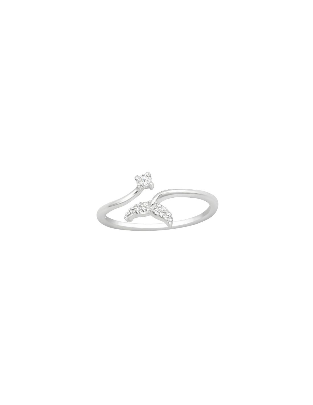 Anillo de plata 925 Whale's Tail...