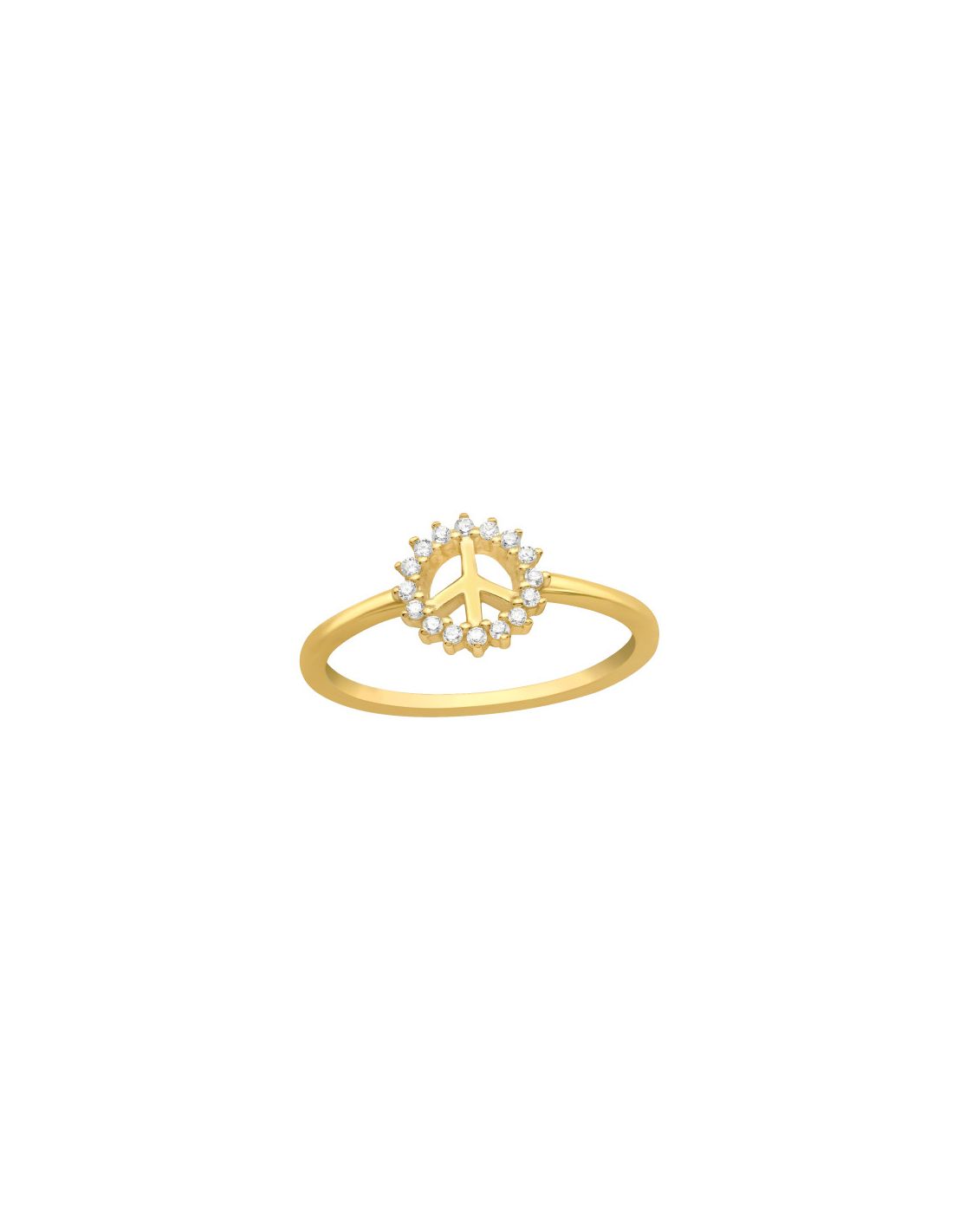 Anillo de plata 925 Peace Talla  6