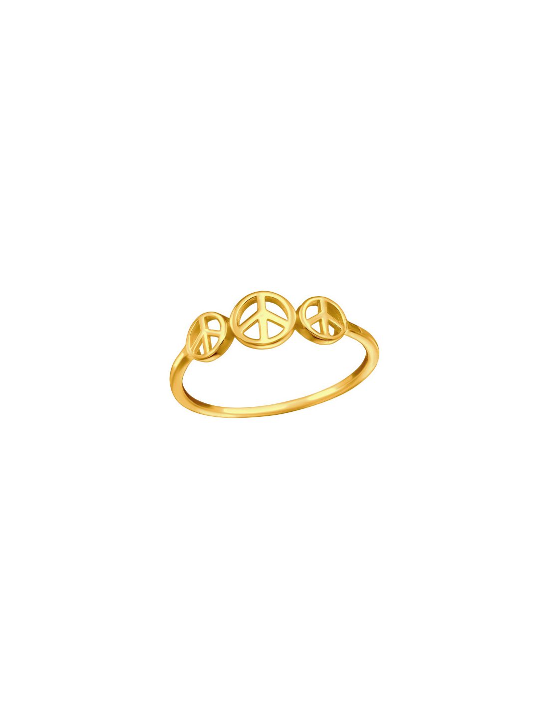Anillo de plata 925 Peace Talla  6