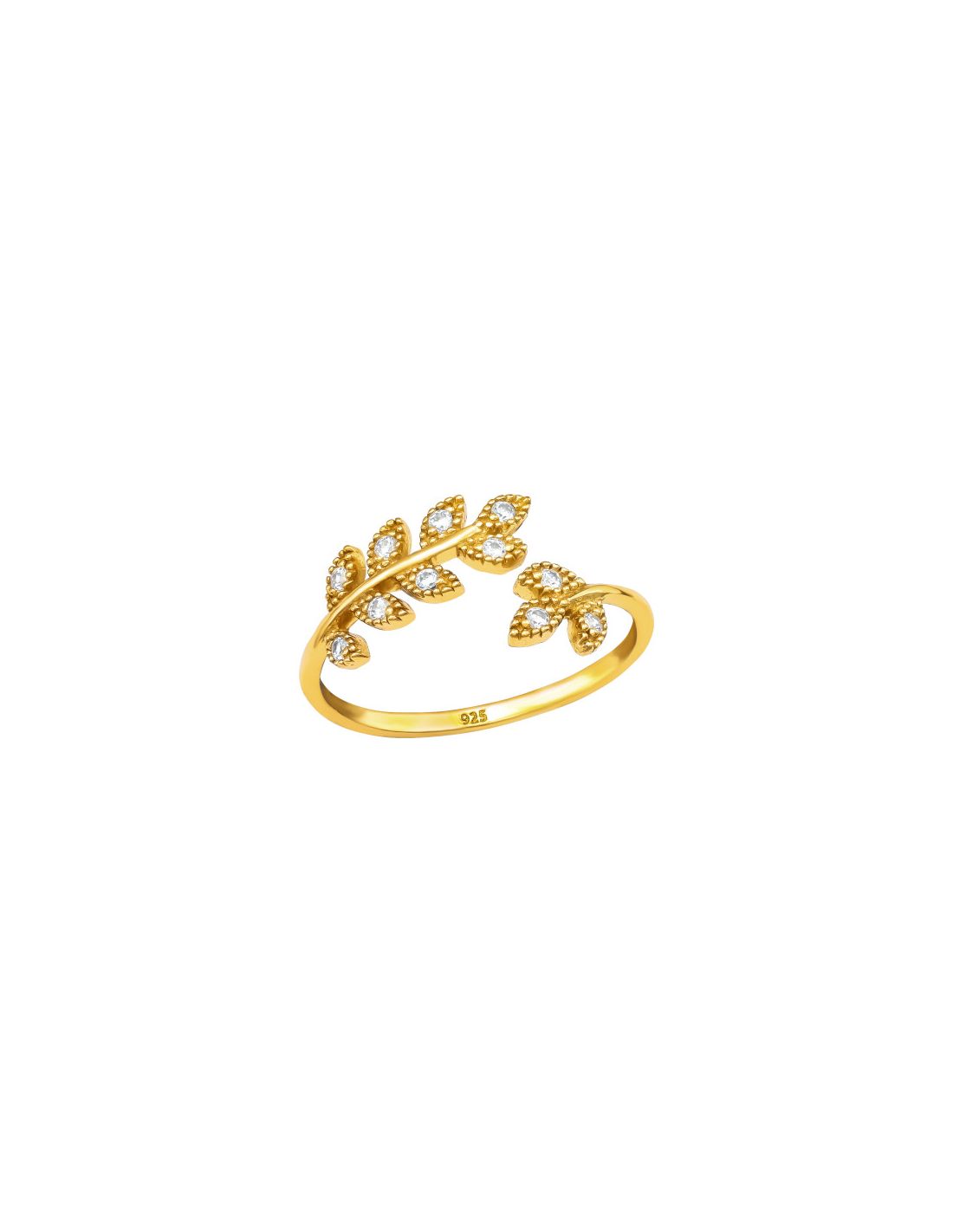 Anillo de plata 925 Leaf Talla  7