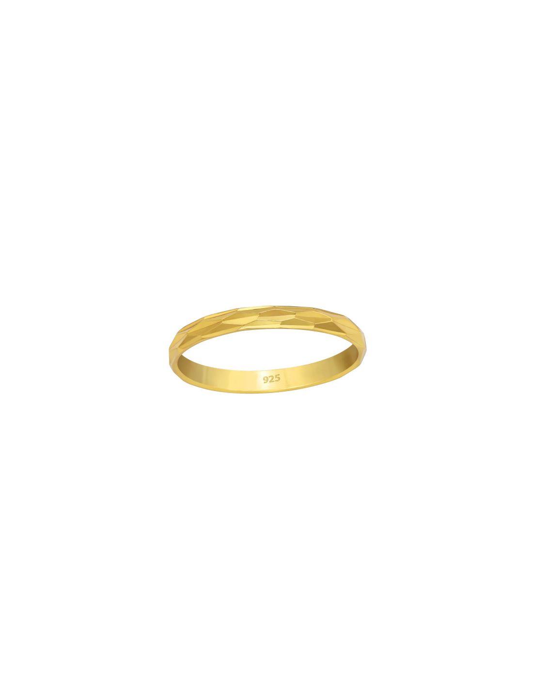 Anillo de plata 925 Diamond Cut Band...