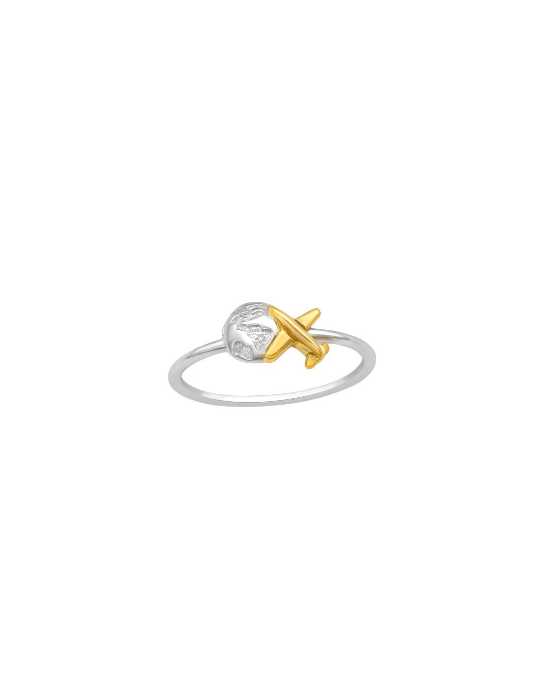 Anillo de plata 925 Airplane Talla  8