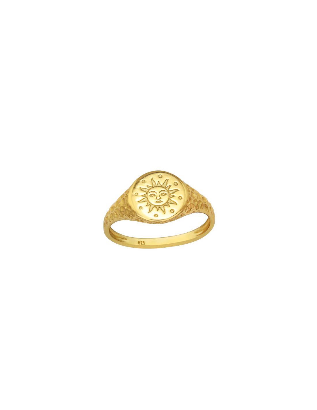 Anillo de plata 925 Sun Signet Talla  7