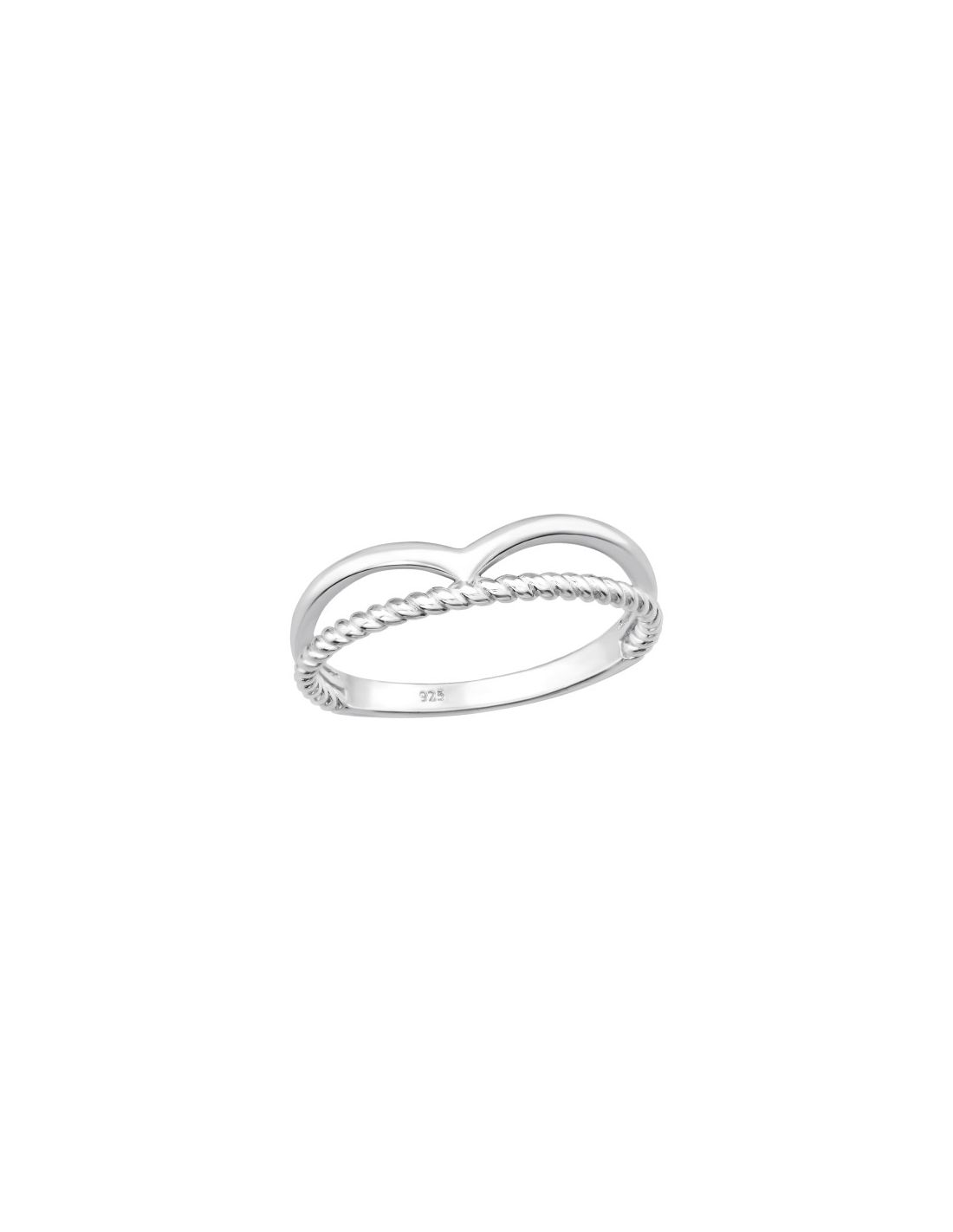Anillo de plata 925 Double Line Talla...