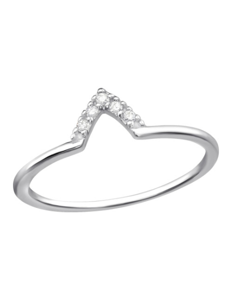 Anillo de plata 925 V Shape...