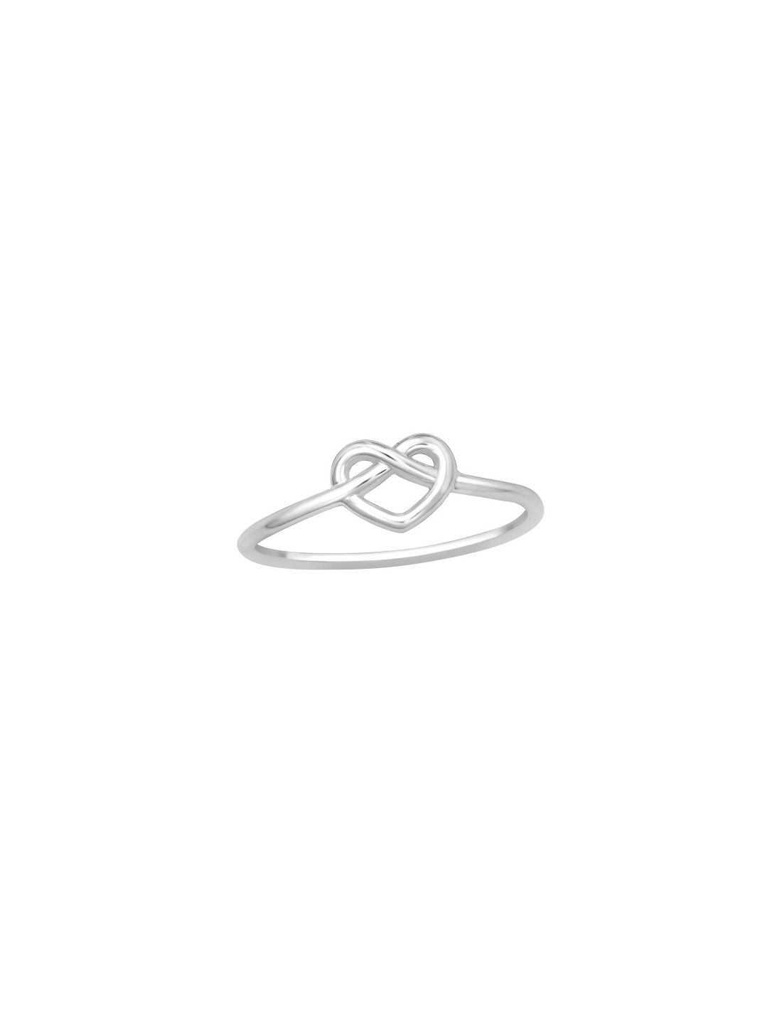 Anillo de plata 925 Heart Knot Talla  5