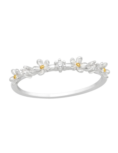 Anillo de plata 925 Daisies...