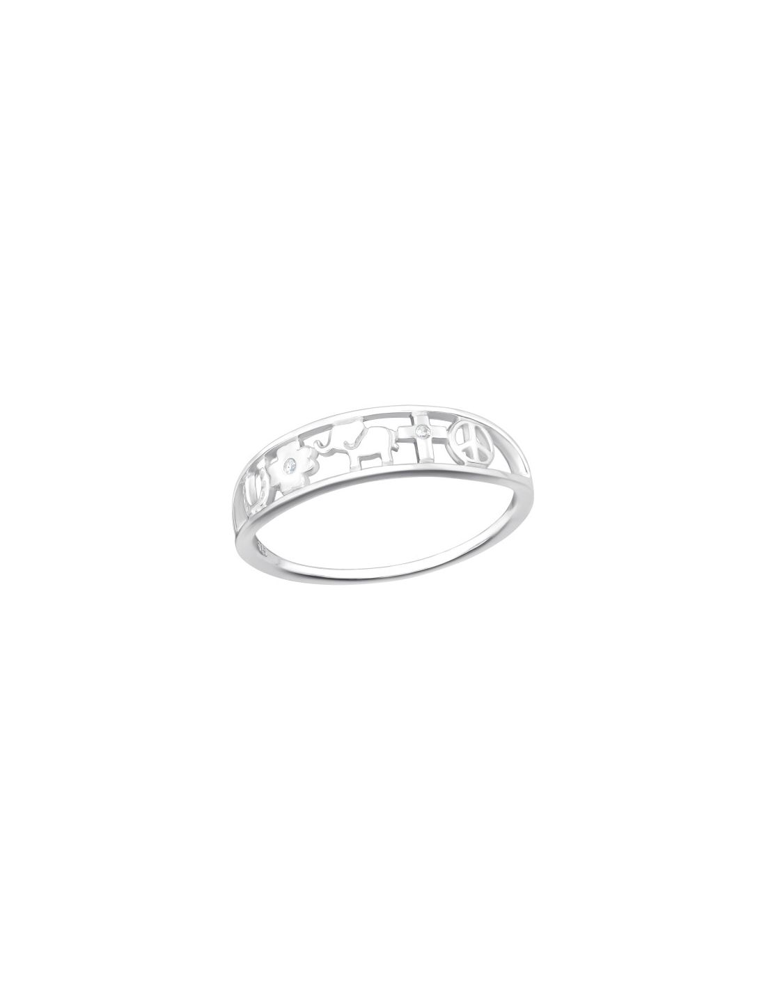 Anillo de plata 925 Lucky Symbols...