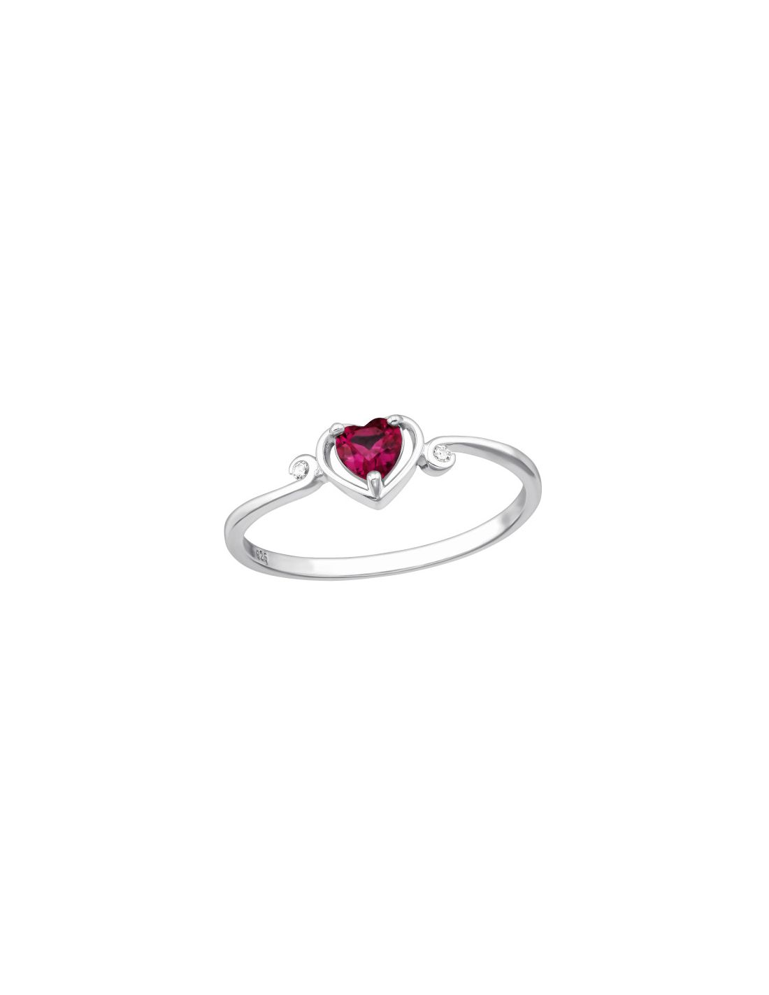 Anillo de plata 925 Heart Talla  7