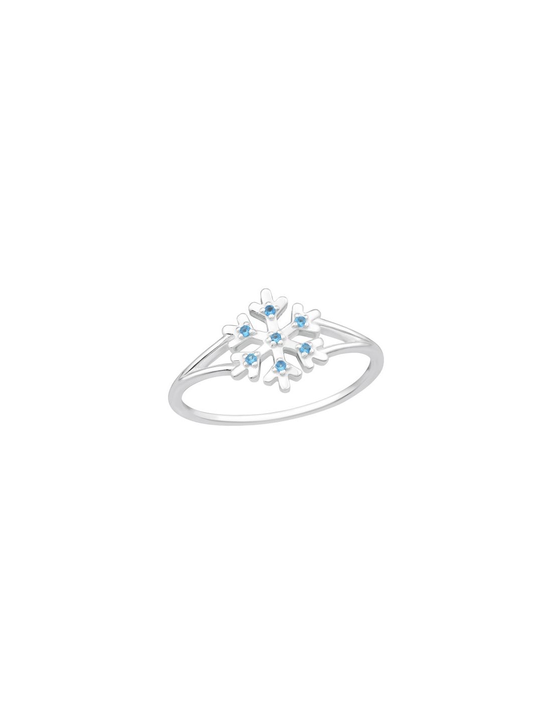 Anillo de plata 925 Snowflake Talla  7.5
