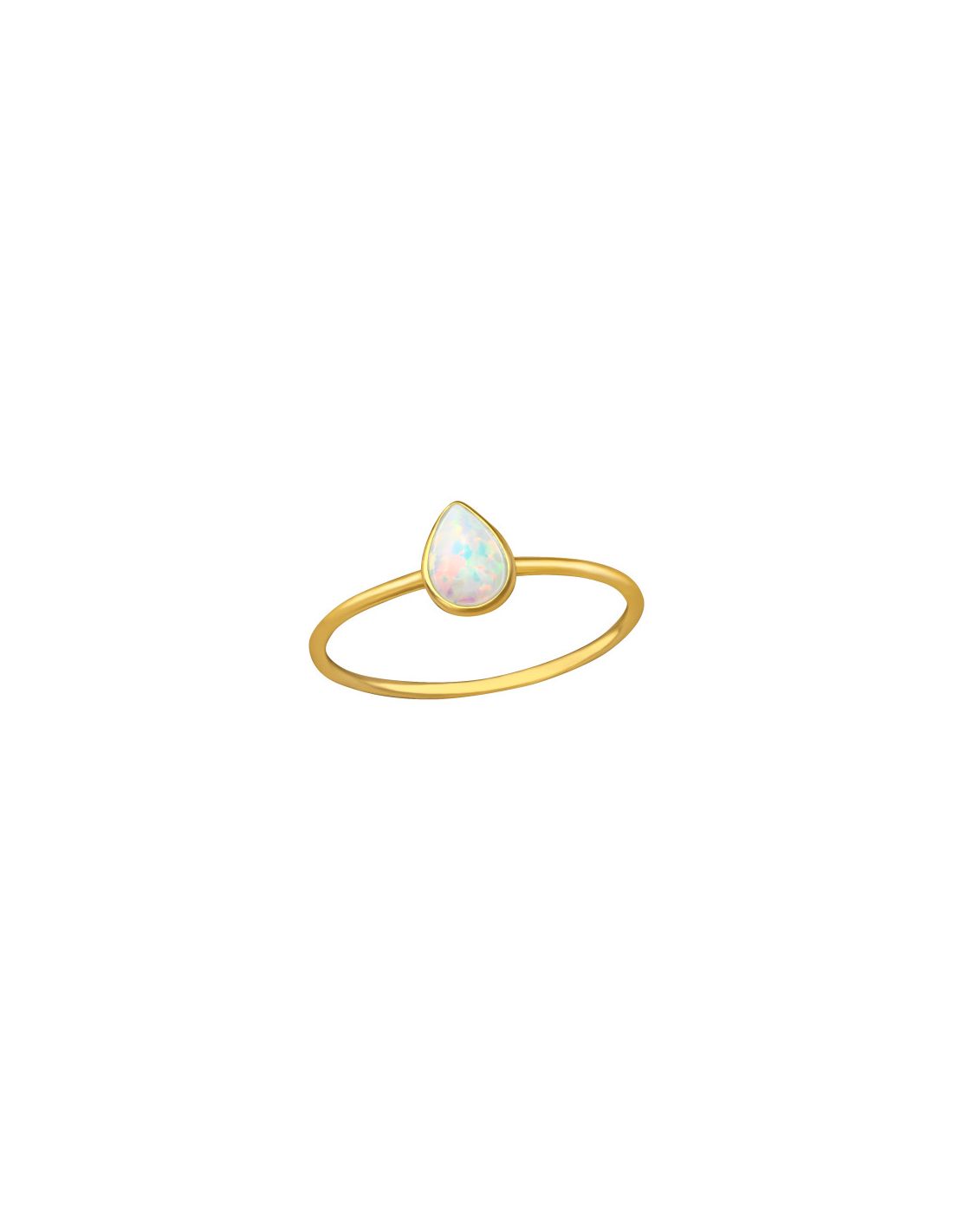 Anillo de plata 925 Pear Shaped Talla  6