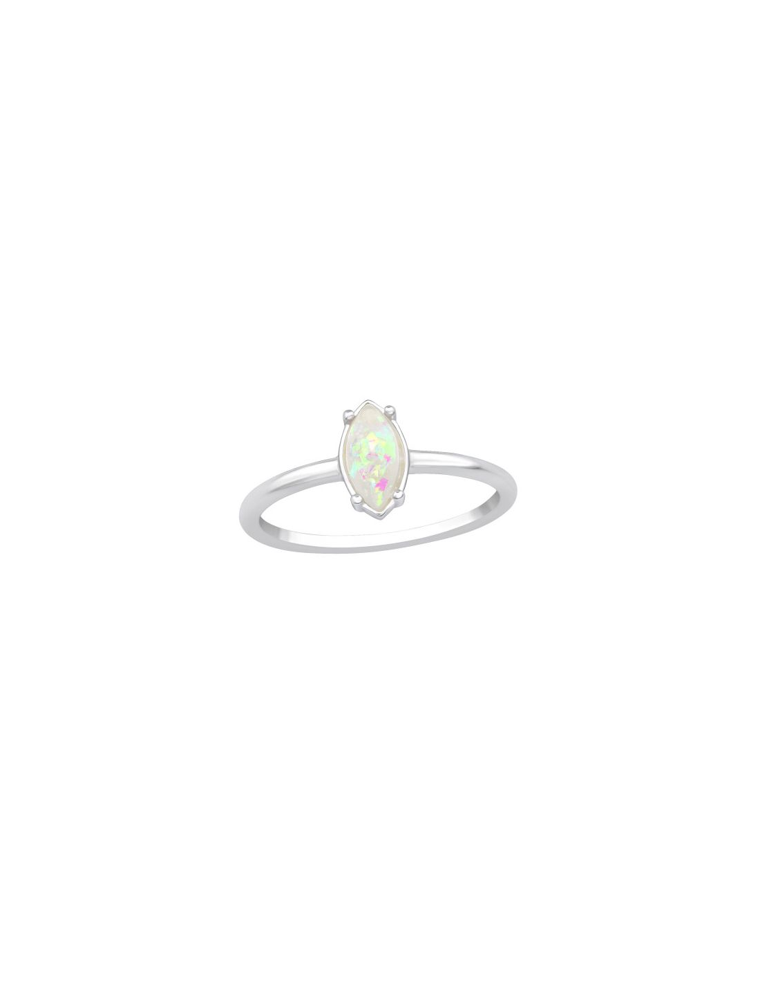 Anillo de plata 925 Marquise Talla  5.5