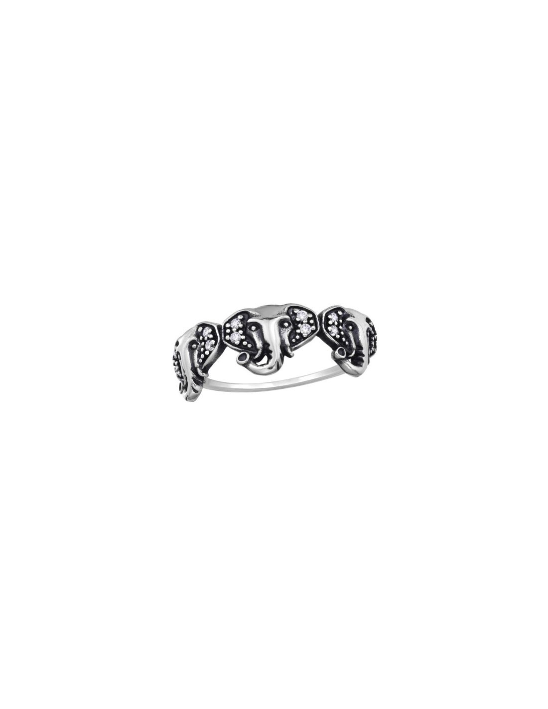 Anillo de plata 925 Elephant Talla  8
