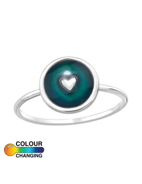 Anillo de plata 925 Heart...