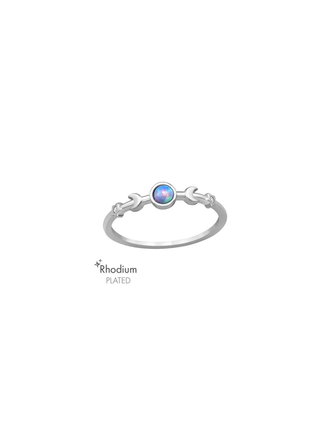 Anillo de plata 925 Triple Moon &...