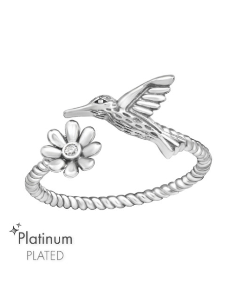 Anillo de plata 925 Bird &...