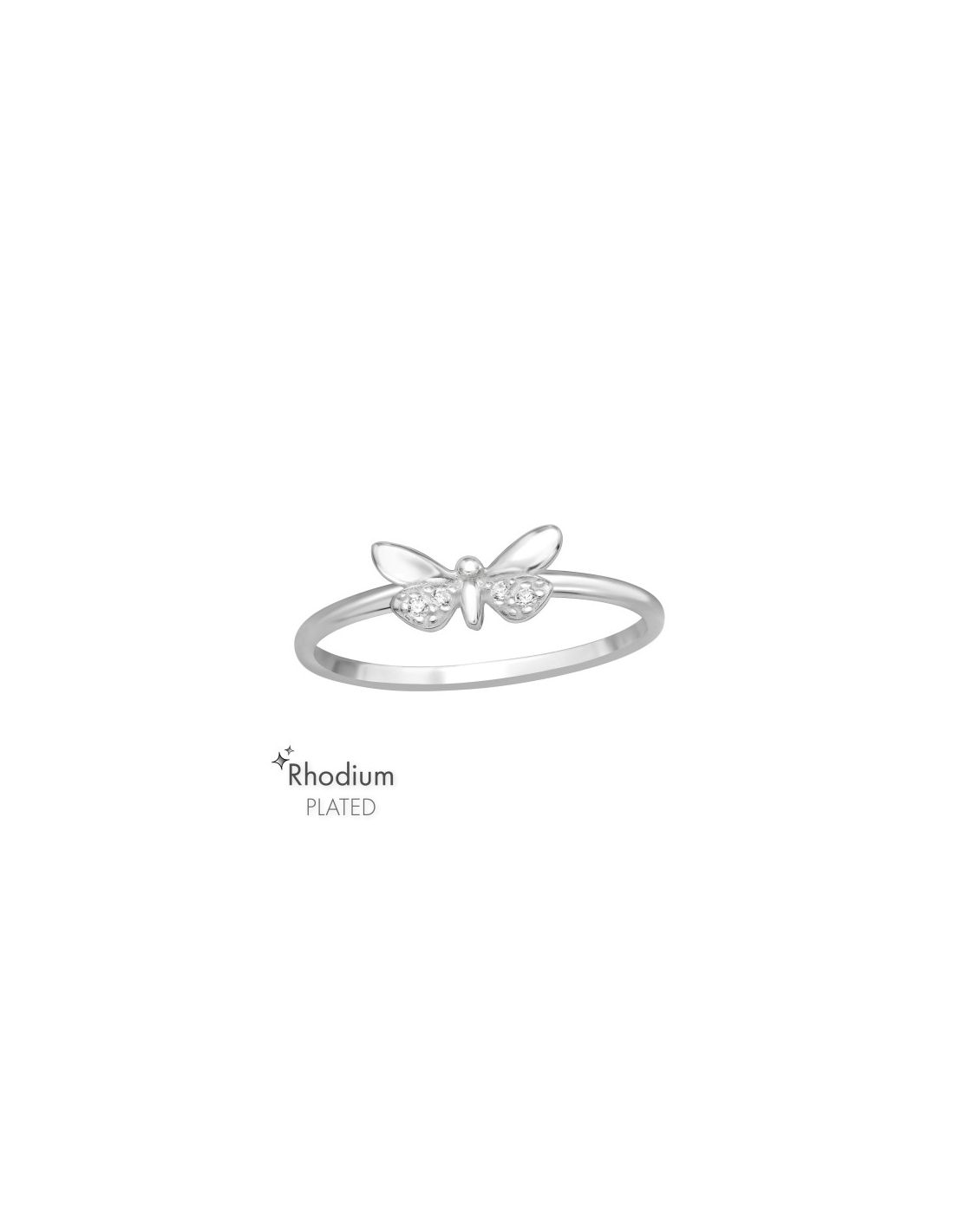 Anillo de plata 925 Butterfly Talla  7.5