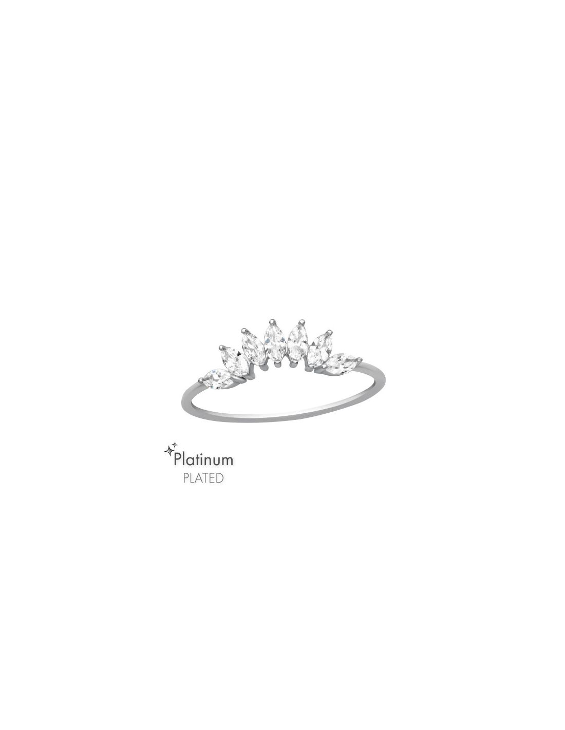 Anillo de plata 925 Marquise Talla  7