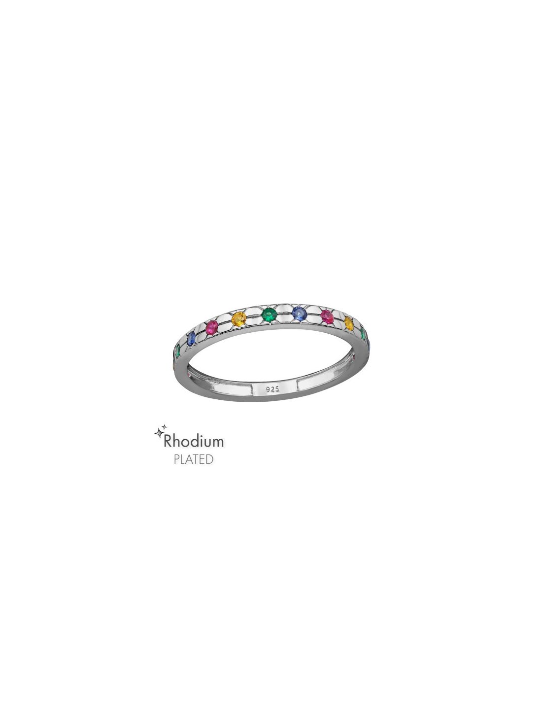 Anillo de plata 925 Patterned Talla  6
