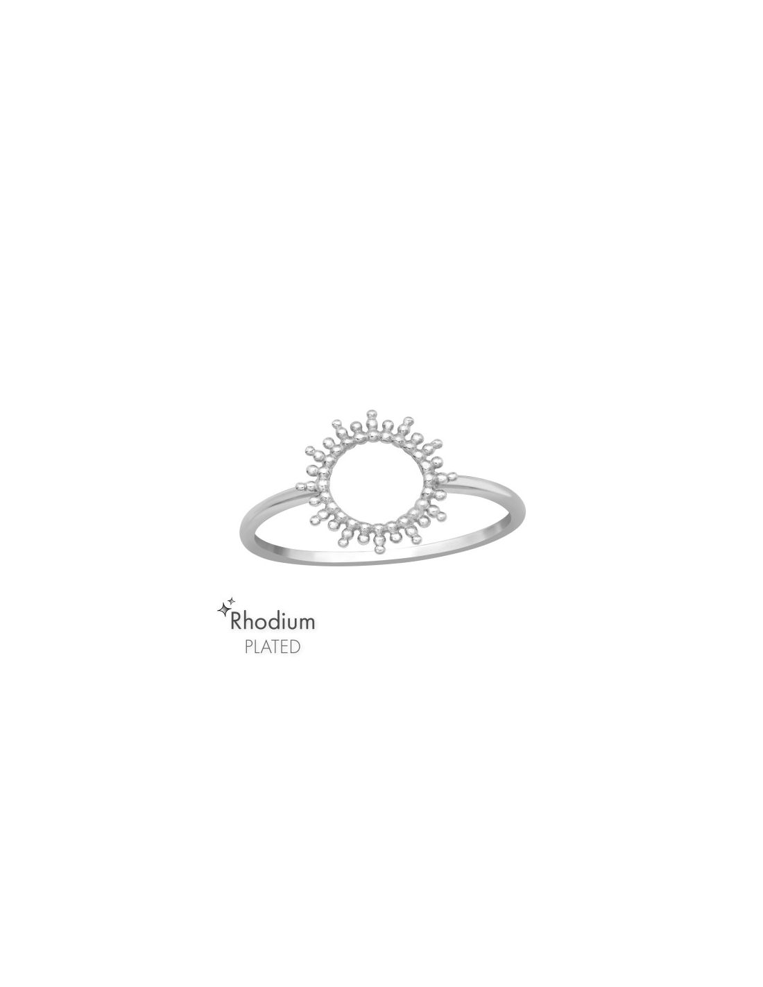Anillo de plata 925 Sun Talla  8