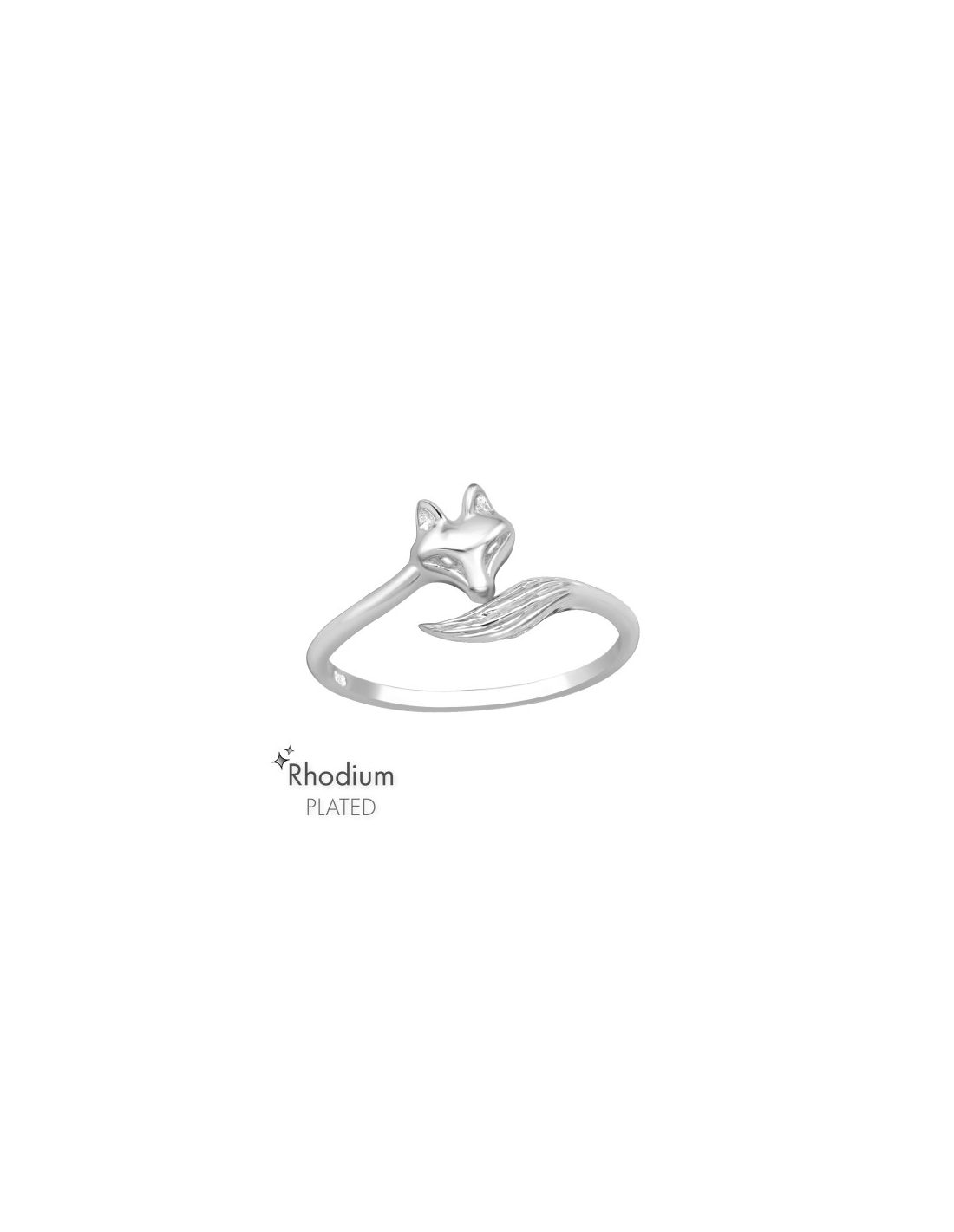 Anillo de plata 925 Fox Talla  7
