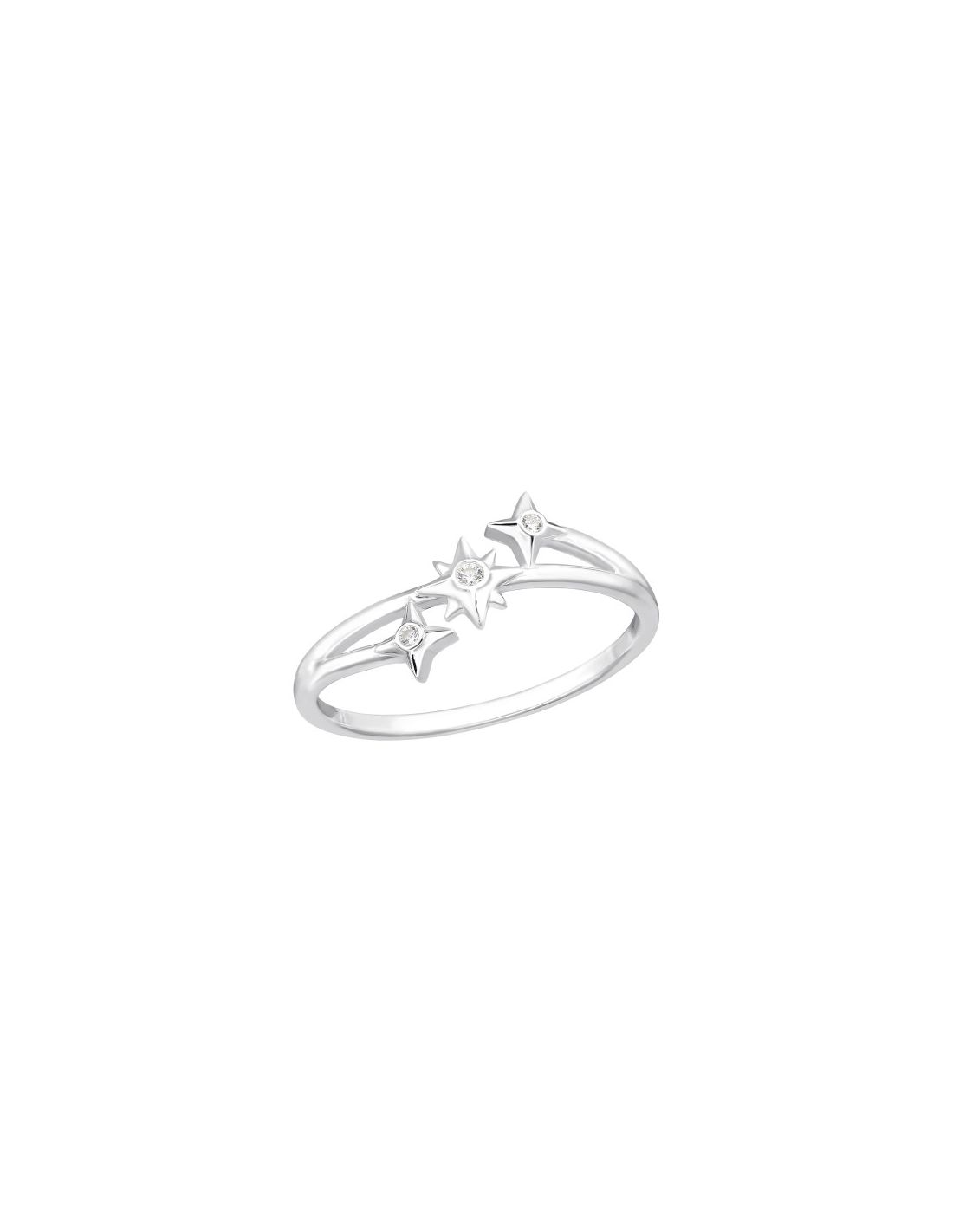 Anillo de plata 925 Triple North Star...
