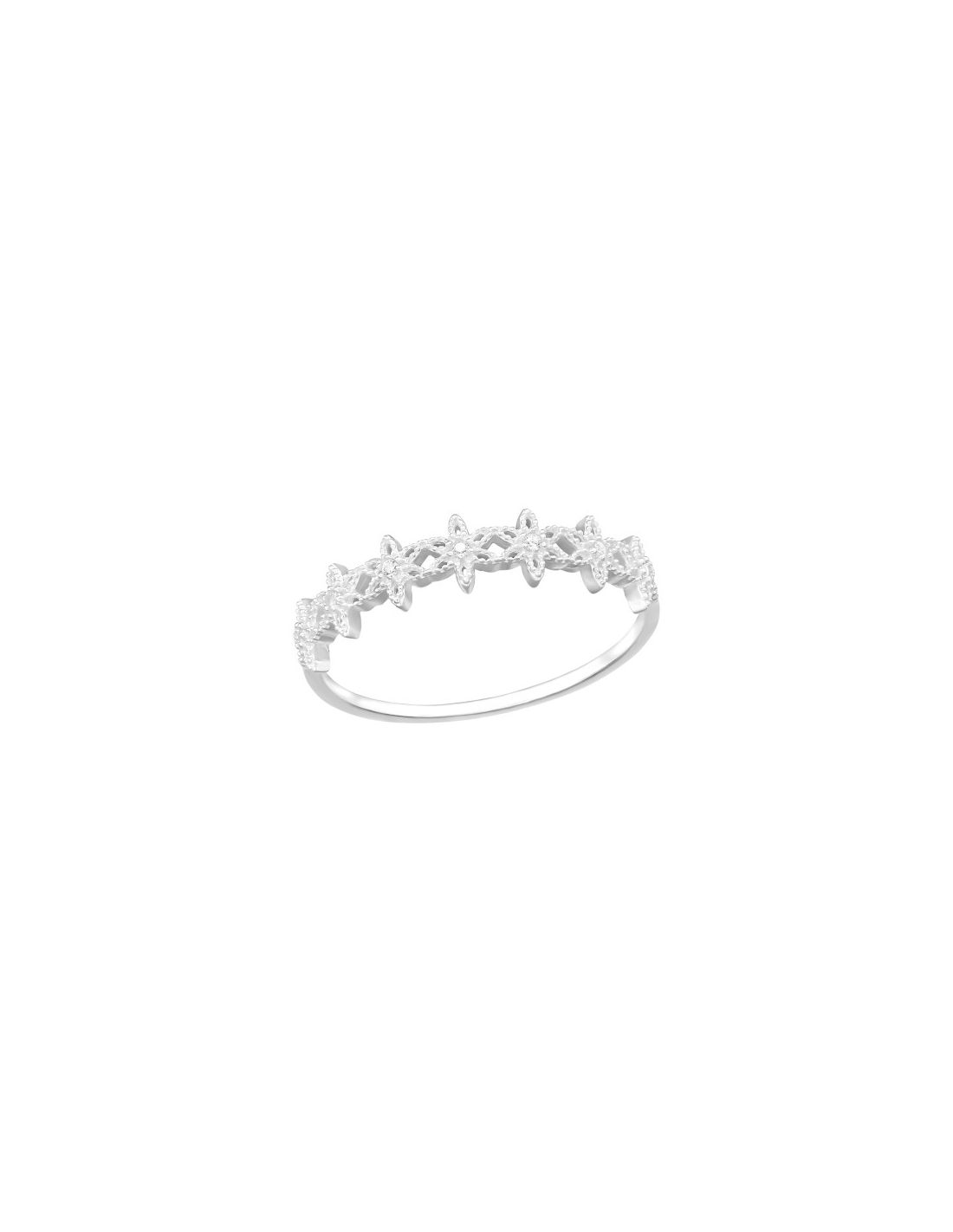 Anillo de plata 925 Flowers Talla  7