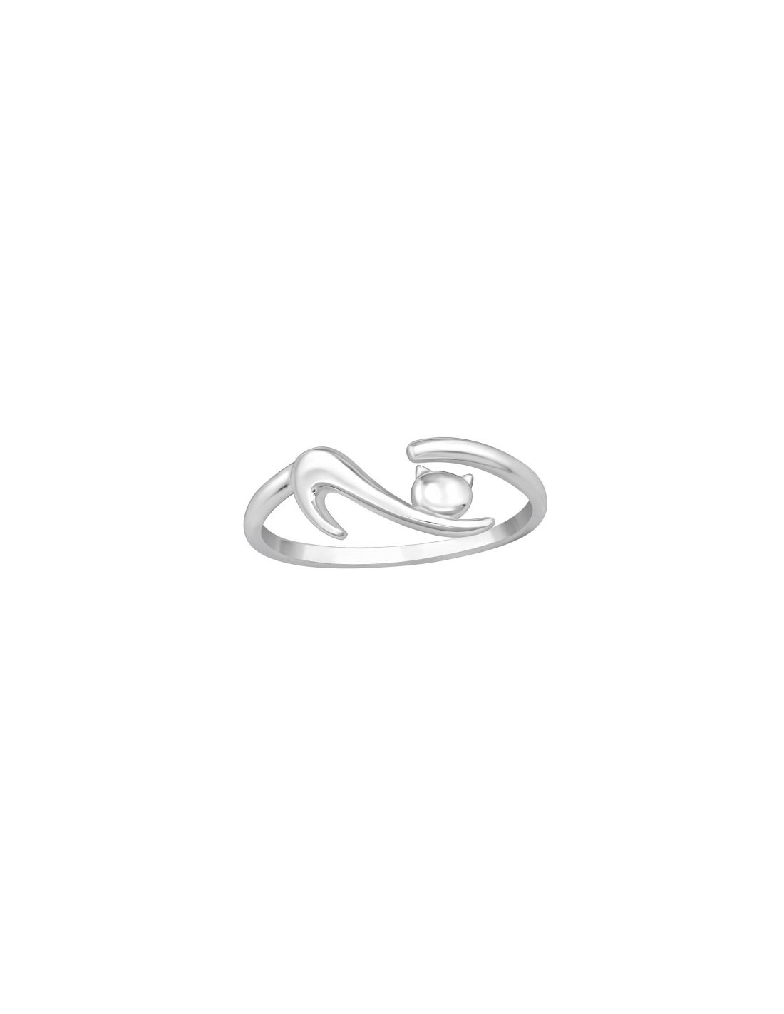 Anillo de plata 925 Cat Talla  8