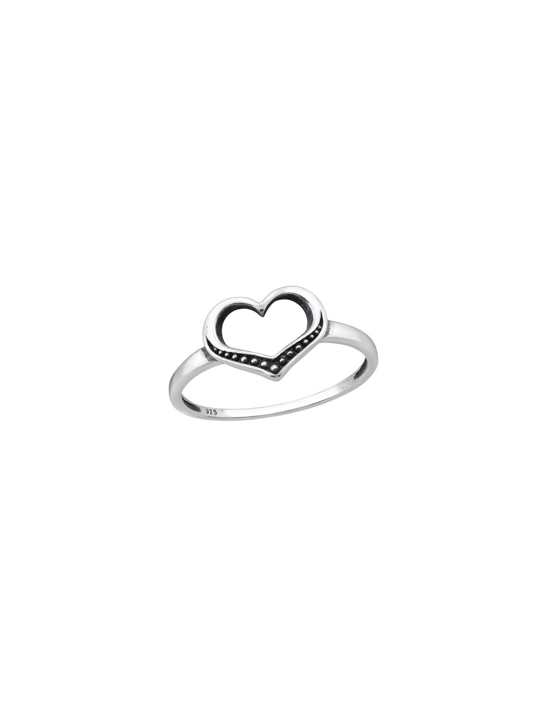 Anillo de plata 925 Heart Talla  6