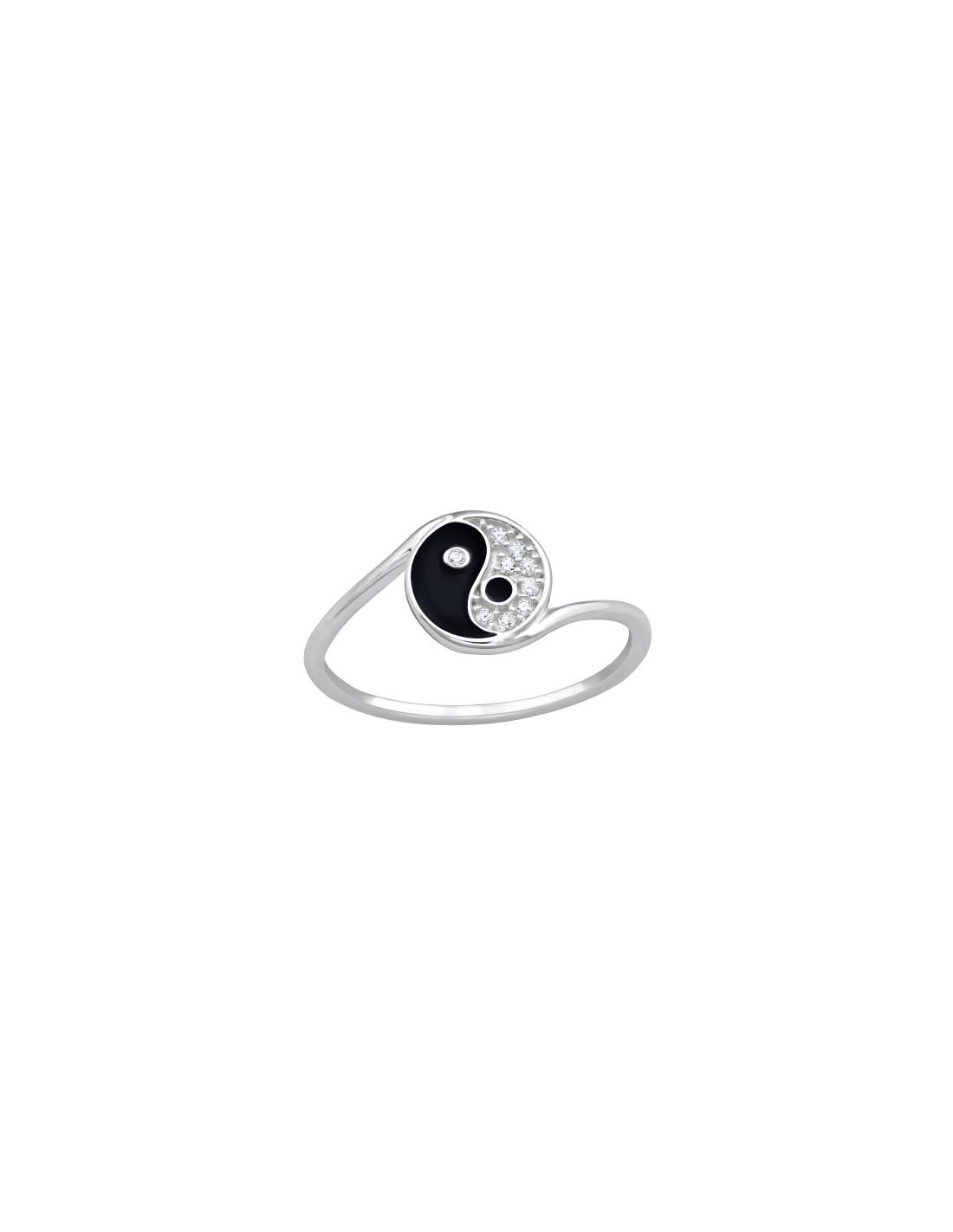 Anillo de plata 925 Yin Yang Talla  7