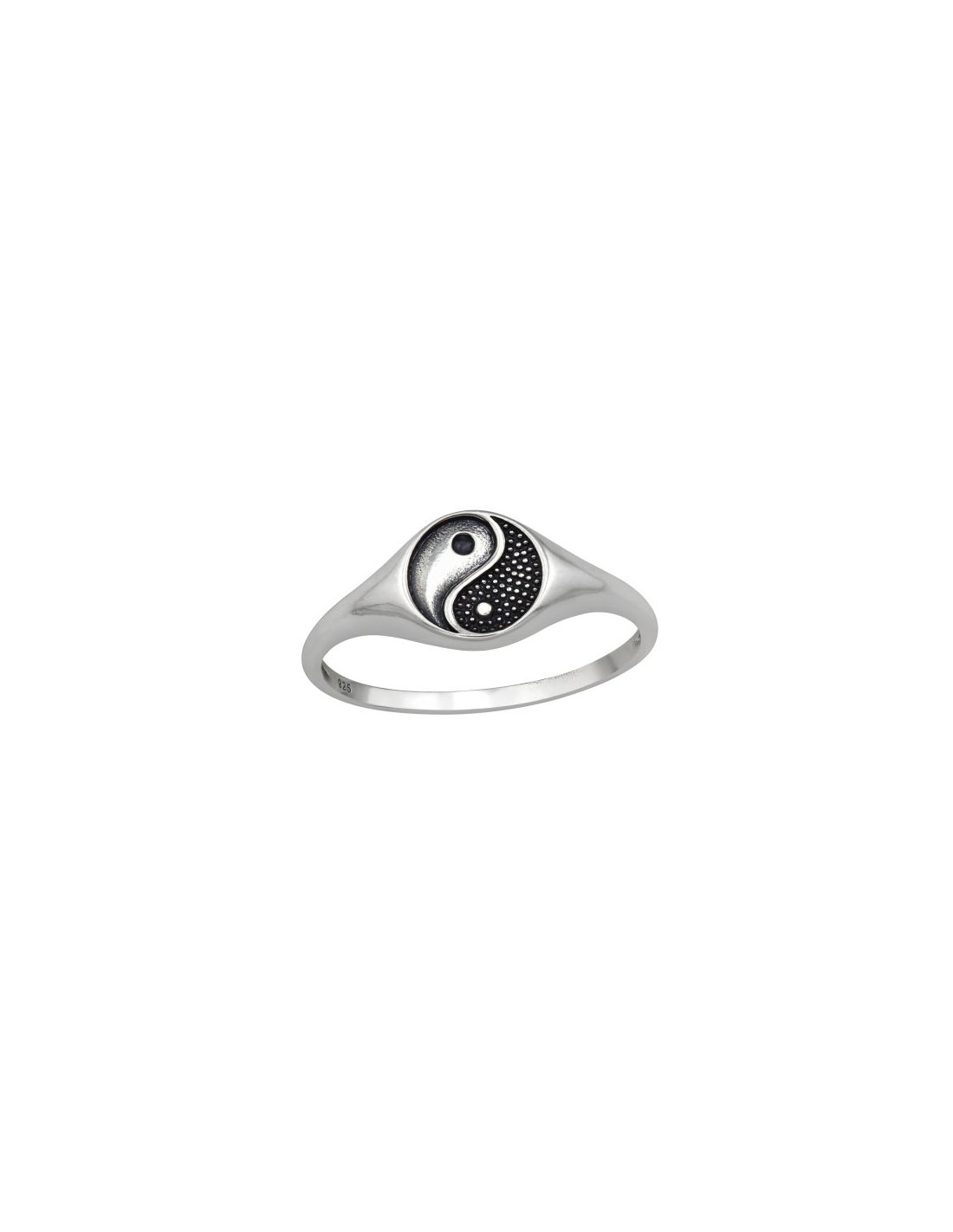 Anillo de plata 925 Yin Yang Talla  8