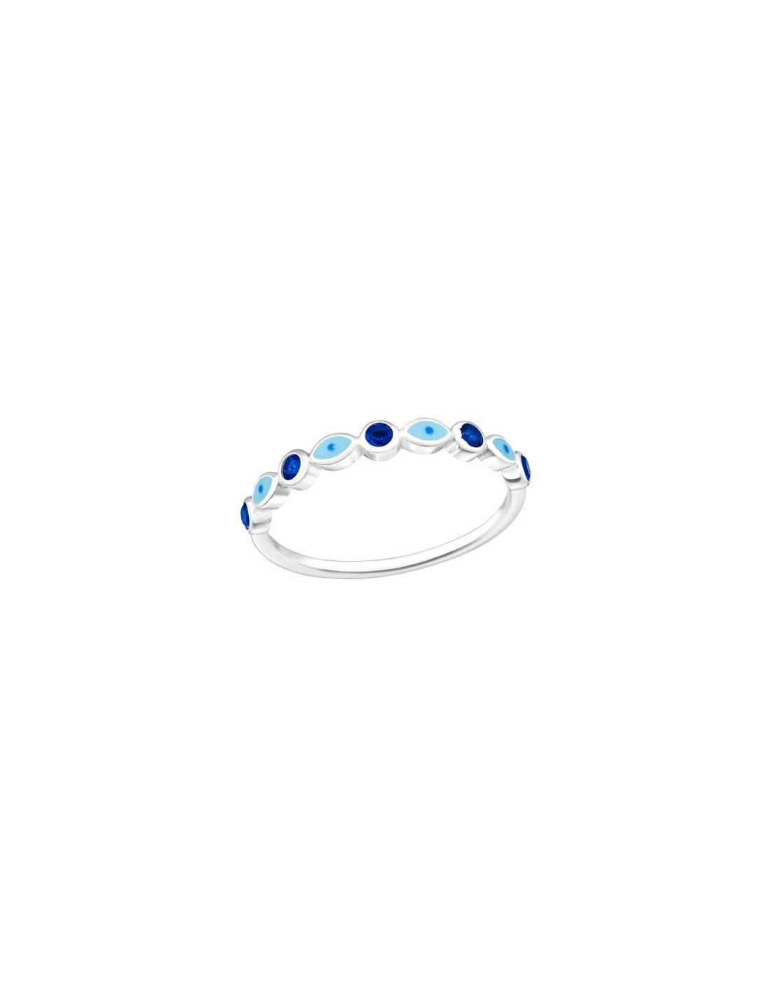Anillo de plata 925 Evil Eye Talla  8