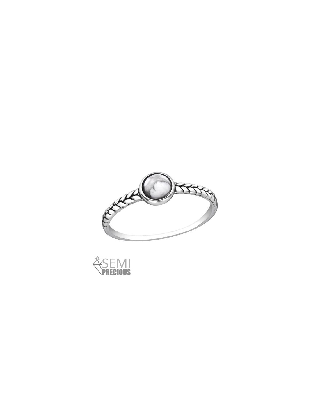 Anillo de plata 925 Cabochon Talla  6.5