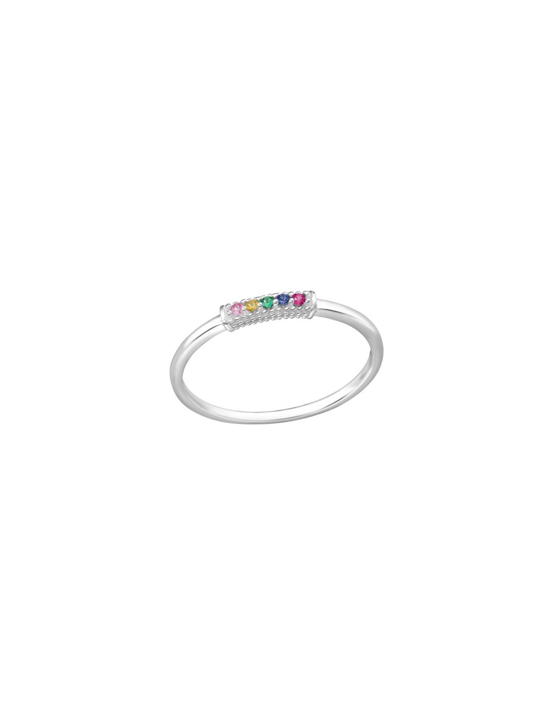 Anillo de plata 925 Semi Eternity...