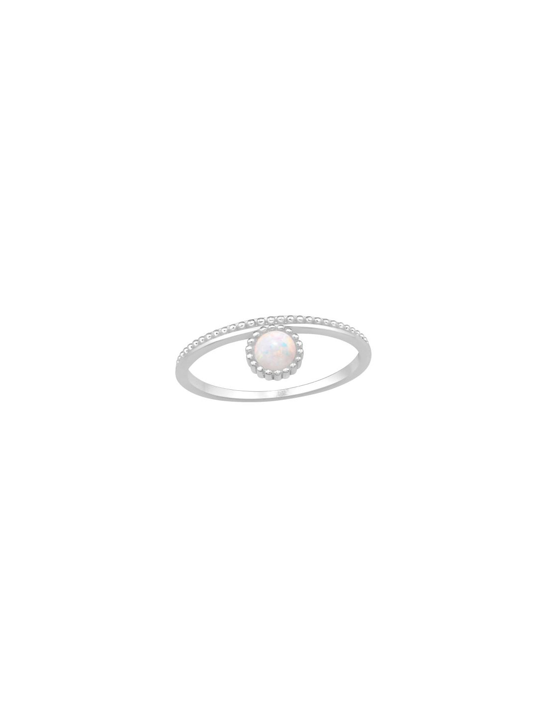 Anillo de plata 925 Dotted Circle...