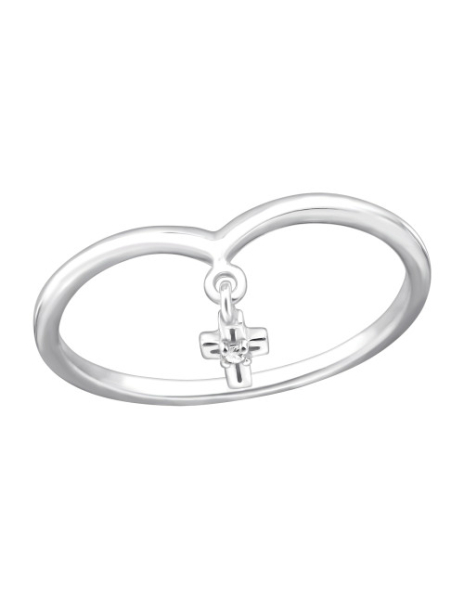 Anillo de plata 925 Cross...